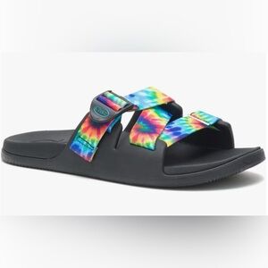 Chaco‎ Kids Dark Tie Dye Chillos Slide Sandal SZ 4
